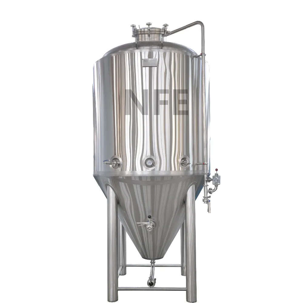 
3000L Stainless steel 304 cooling jacket conical fermenter tank 