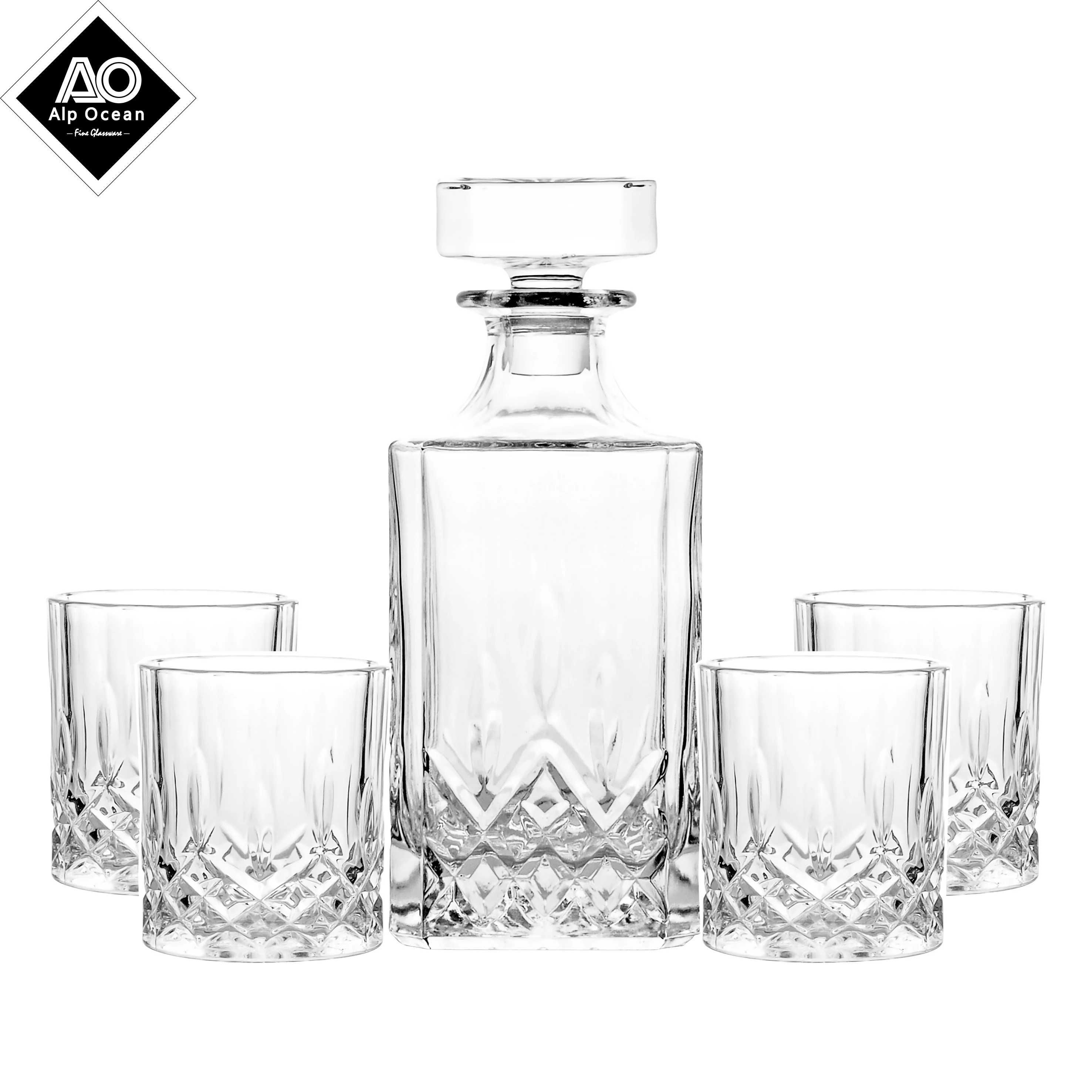 Хит продаж 5 шт Набор Графин для виски 1 750 мл графин + 4 310