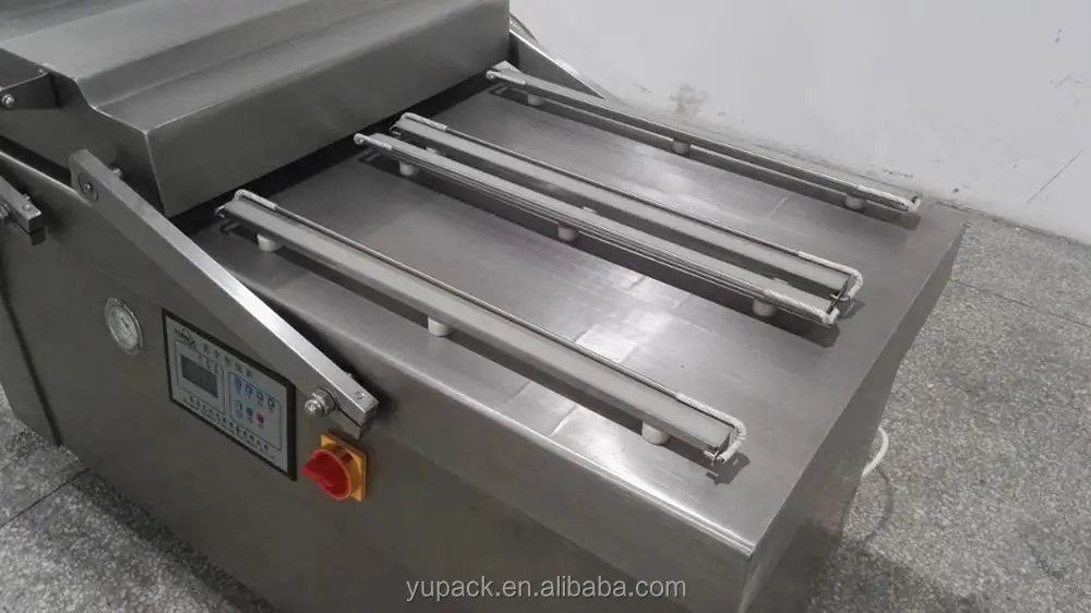 DZ-600/2SD Four Sealing Lines Double Chamber Vacuum Packaging Machine  for Food / Fresh Meat