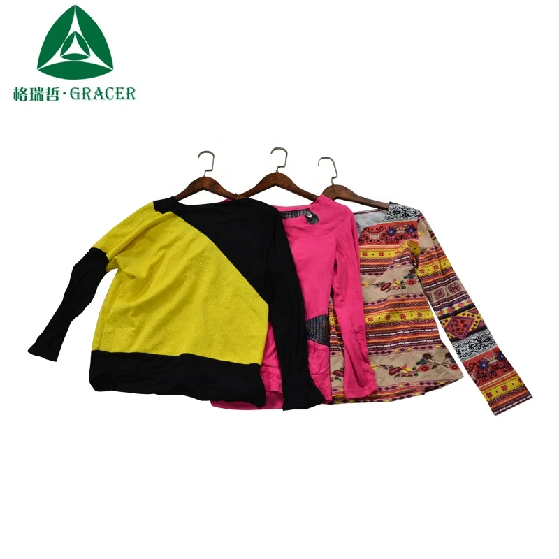 used clothing bale used clothes in kg ladies fashion T-shirt second hand clothes in usa