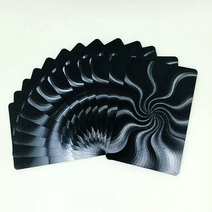 
GS-18036 Black Foil Playing Game Cards Custom Poker Cards For Gift 