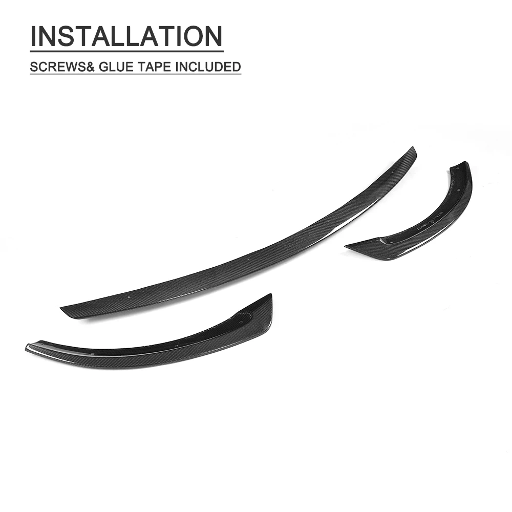 W213 Carbon Fiber Front Lip Splitters for Mercedes Benz W213 E43 AMG E-CLASS 2017-2019
