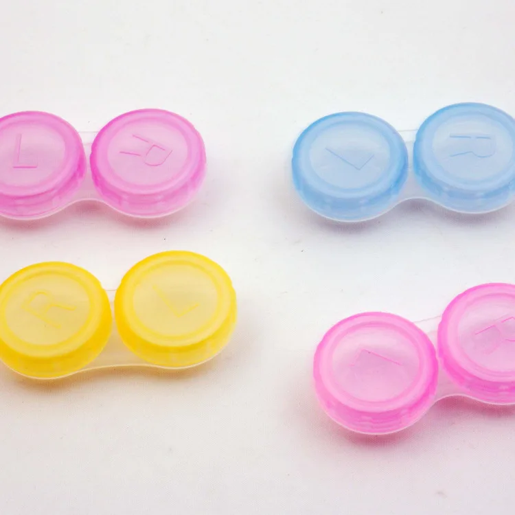 Invisible Glasses Box Holder Container Case Soak Storage Eyecare Kit Portable Glasses Storage Box Beauty Eyes Tools