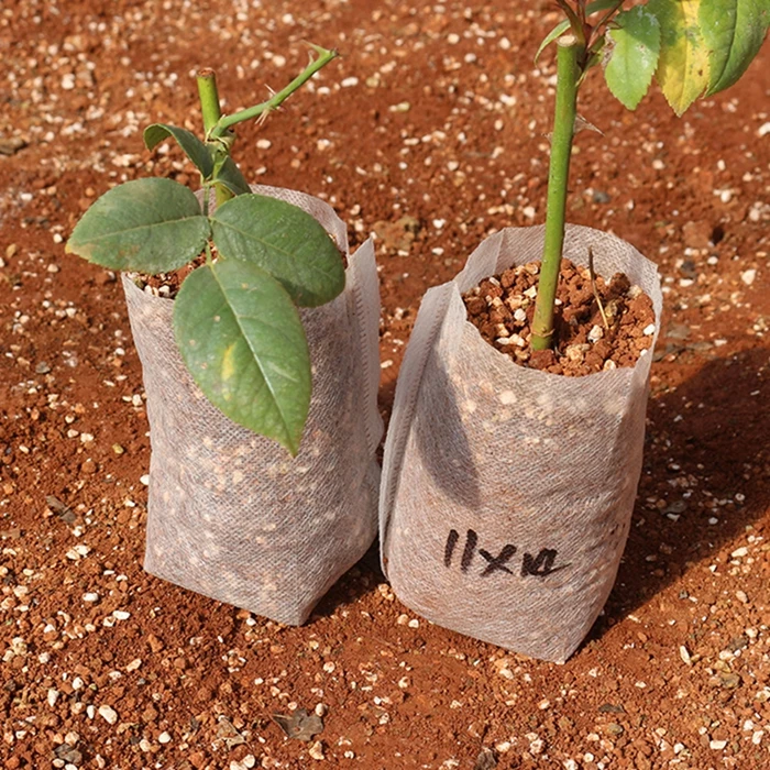 Non-Woven Fabrics Plants Seedling Bags Degradable Breeding Bag