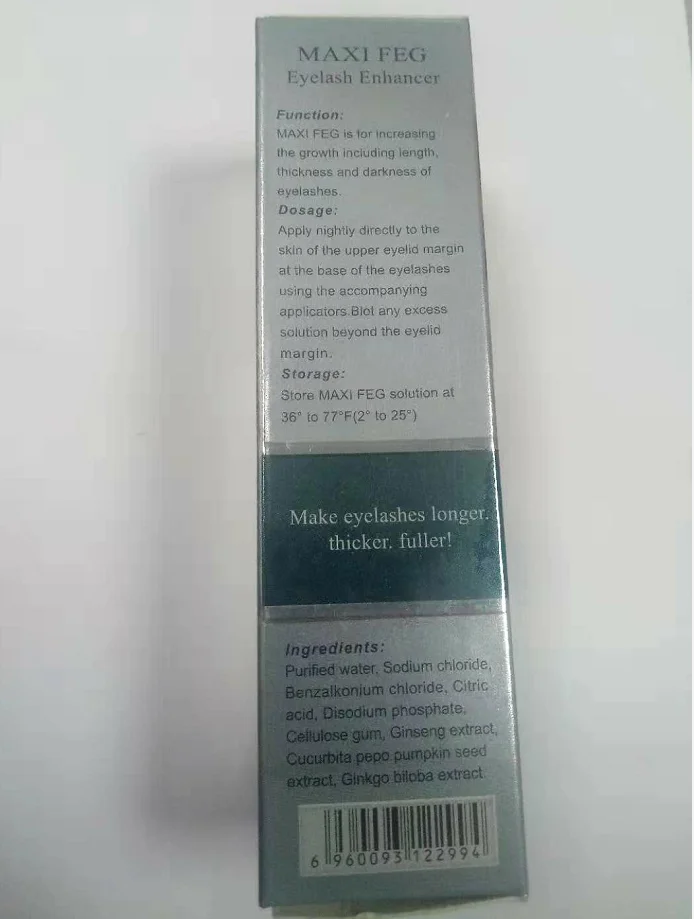 Amazon Top Selling MAXI FEG Original factory EYELASH Enhancer  Growth  Serum eyelash treatment