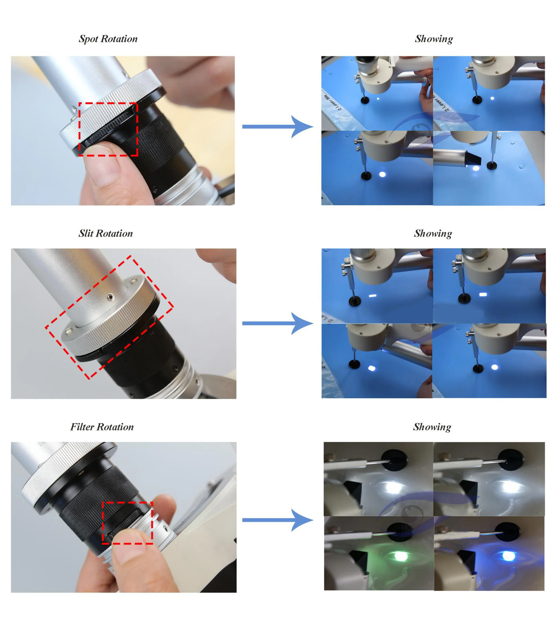 Professional Ophtalmology equipment portable slit lamp MSLHSL01 digital slit lamp microscope with rechargeable battery