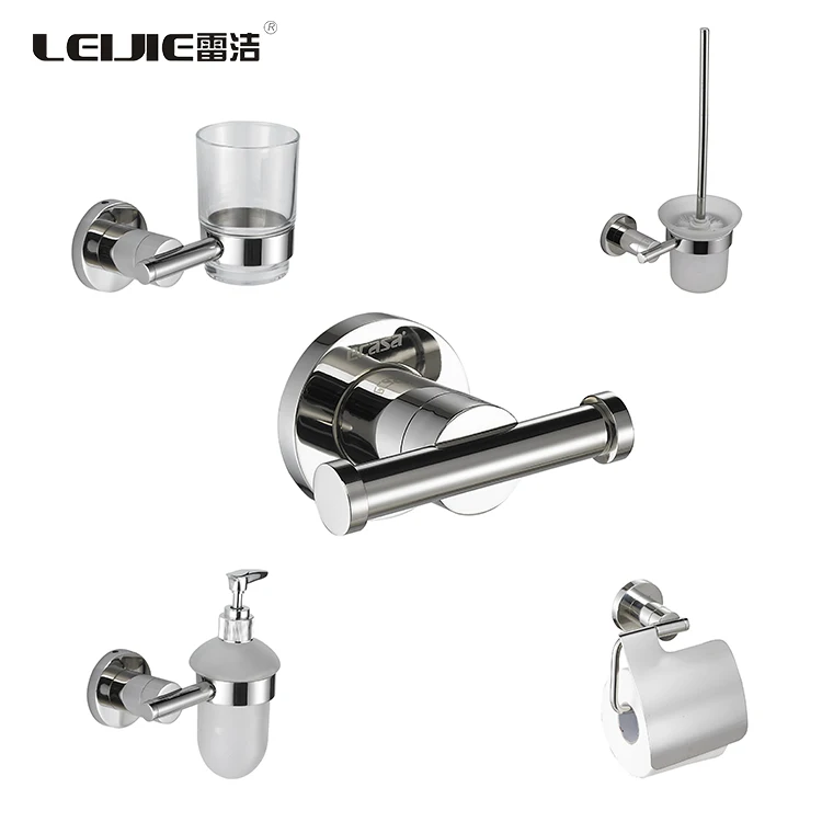 Wholesale stainless steel bathroom accessories set