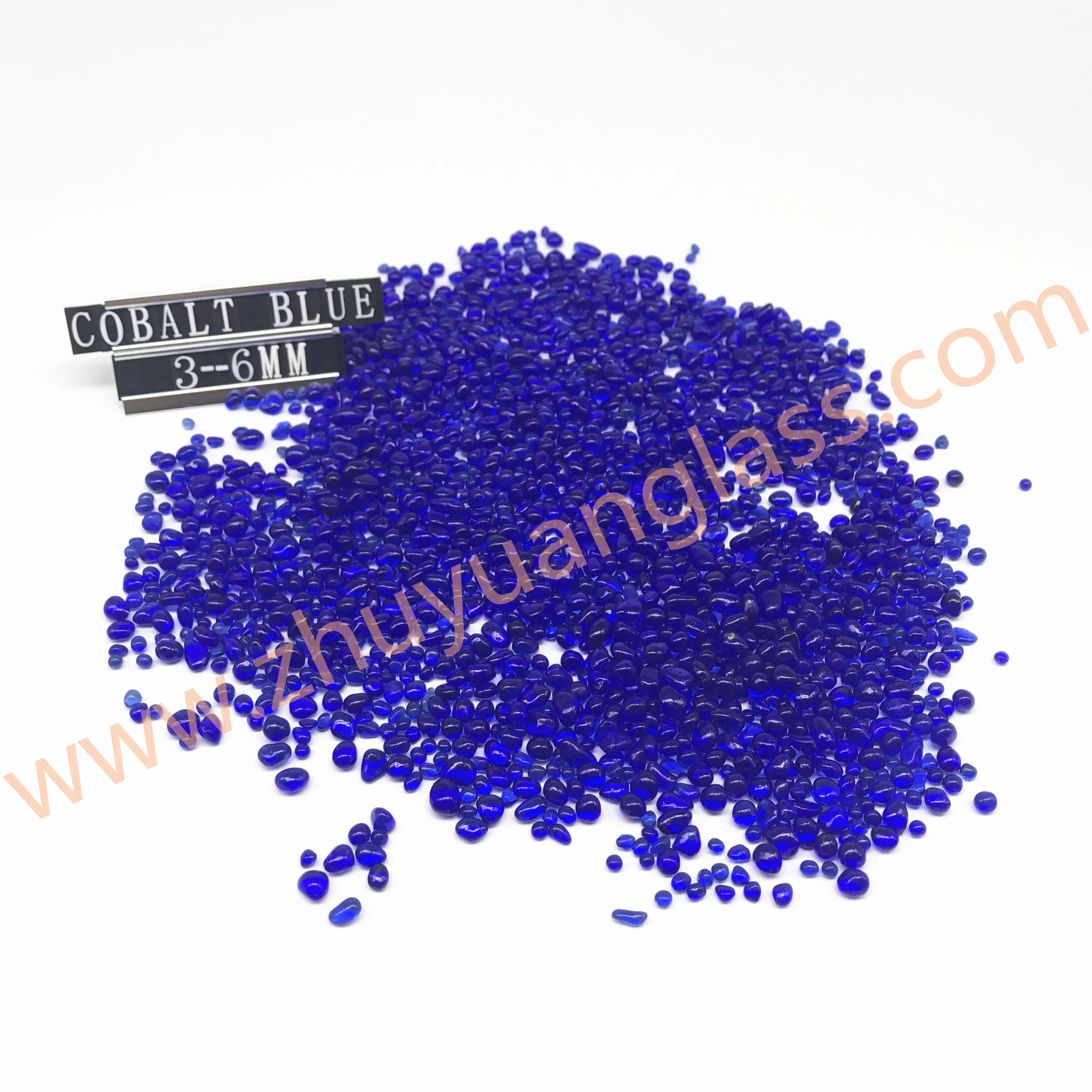 Оптовая продажа охрана окружающей среды сад Пейзаж бассейн украшения Кобальт синие стеклянные бусины