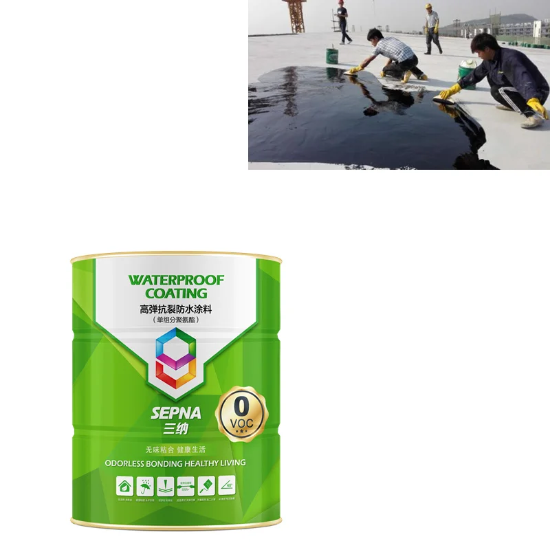 Excellent Waterproof Best Sealing One Component Polyurethane Waterproof Coating For Ventilated Basement Waterproofing