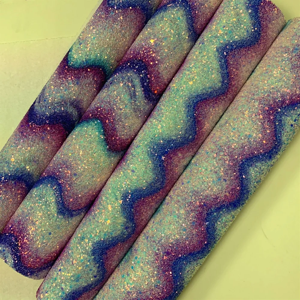 2019 wholesale glitter fabric sheet with rainbow glitter fabric for crafts
