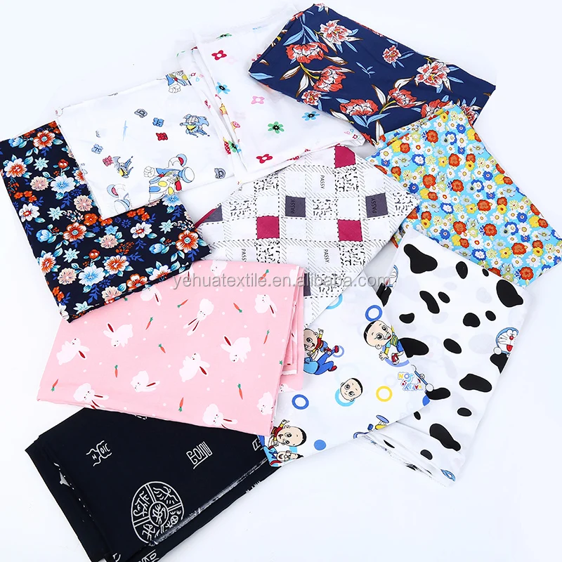 China hot selling ready stock rayon woven printed fabric / stock rayon woman dress fabric