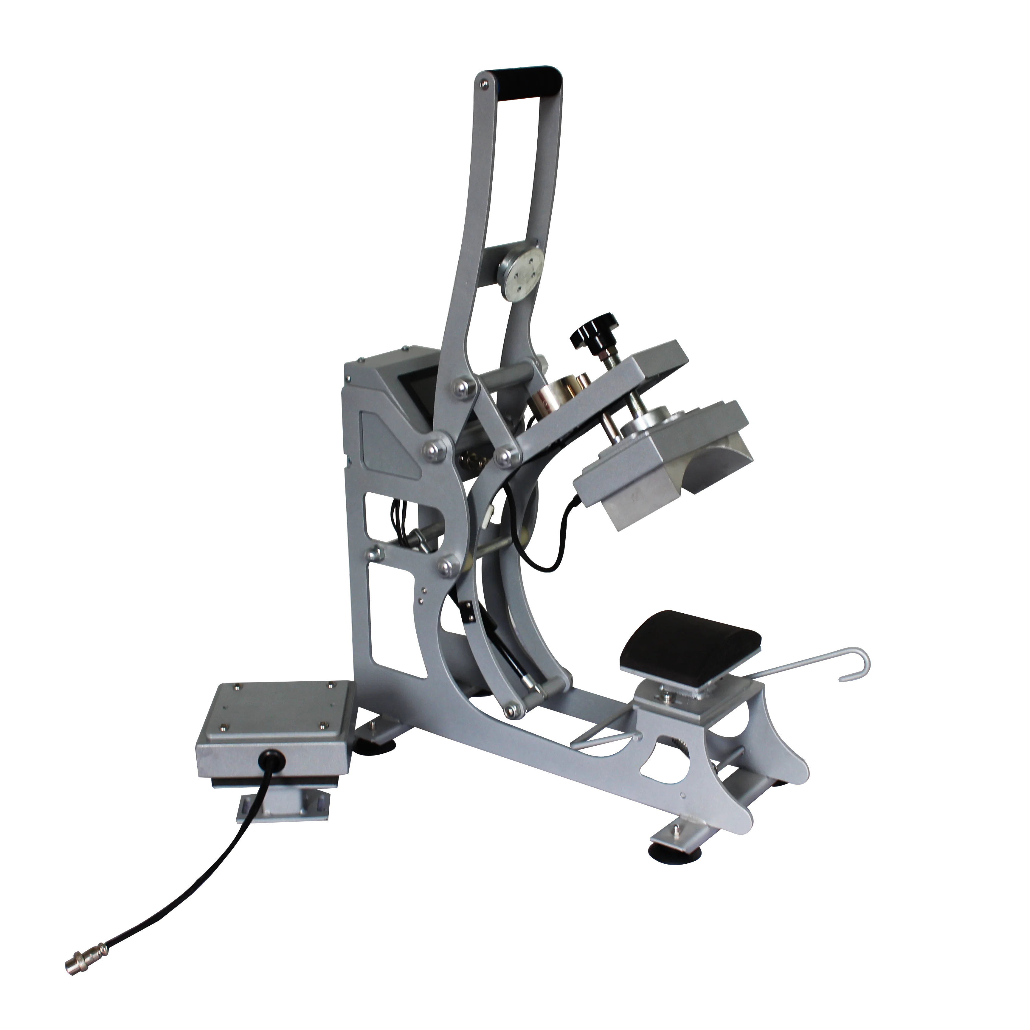 magnetic semi-auto baking cap machine 2IN 1composite function  apair of flat printed label machine hot cap hat sublimation press