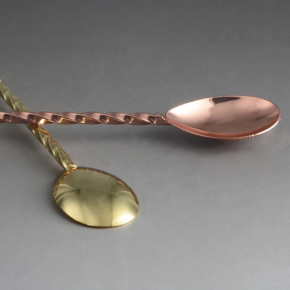 high quality stainless steel copper coating bar spoon
