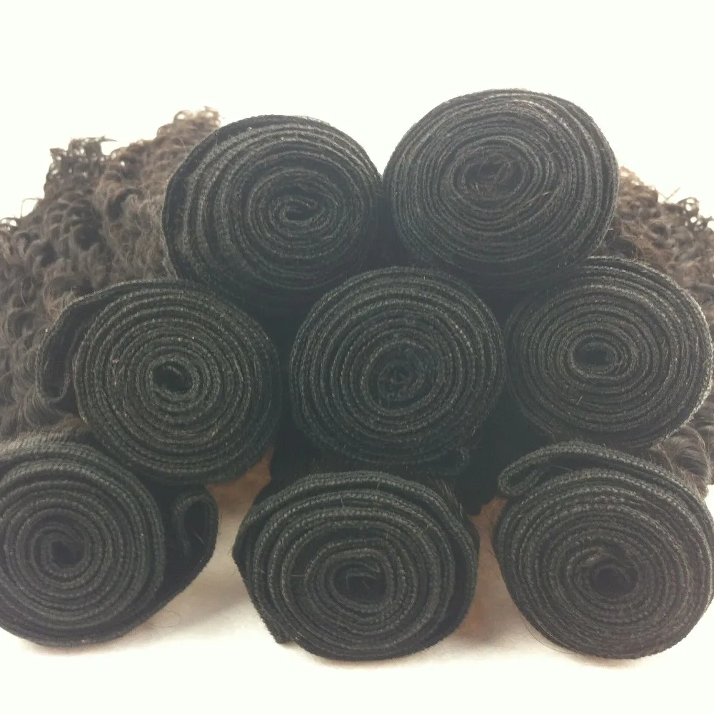 wholesale virgin brazilian human hair dubai 3a kinky curly weave hair weft