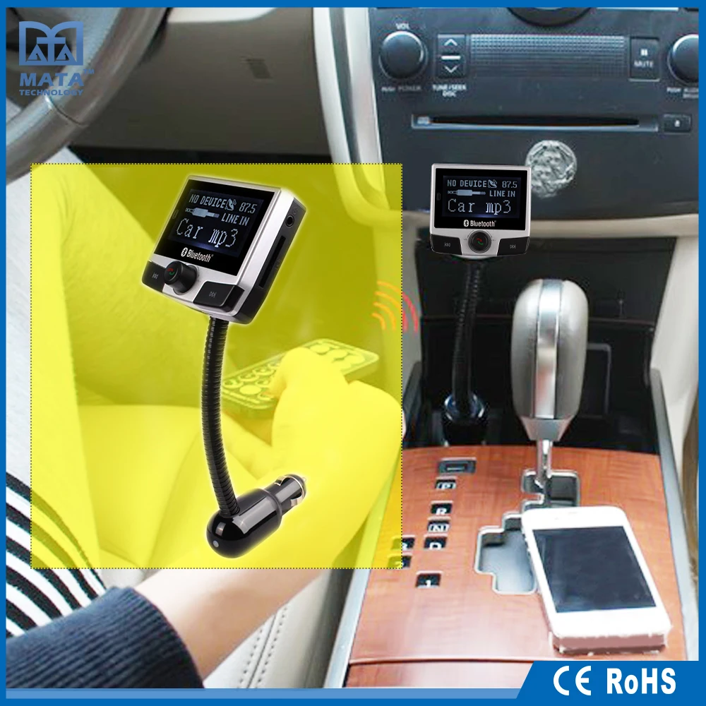 Автомобиль прикуривателя USB 1.2 Bluetooth Автомобильный MP3 Плеер с FM tranmitter