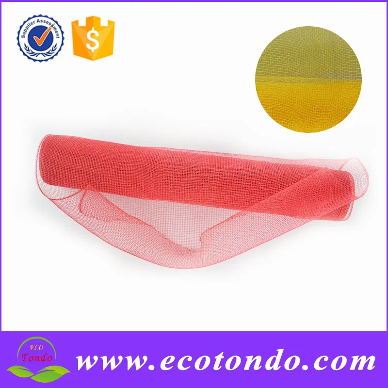 Оптовая продажа дешево деко поли твердого сетки ленты на рождество декоративные цветочные венки