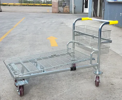 
500kgs Platform high quality foldable cargo trolley with strong frame 