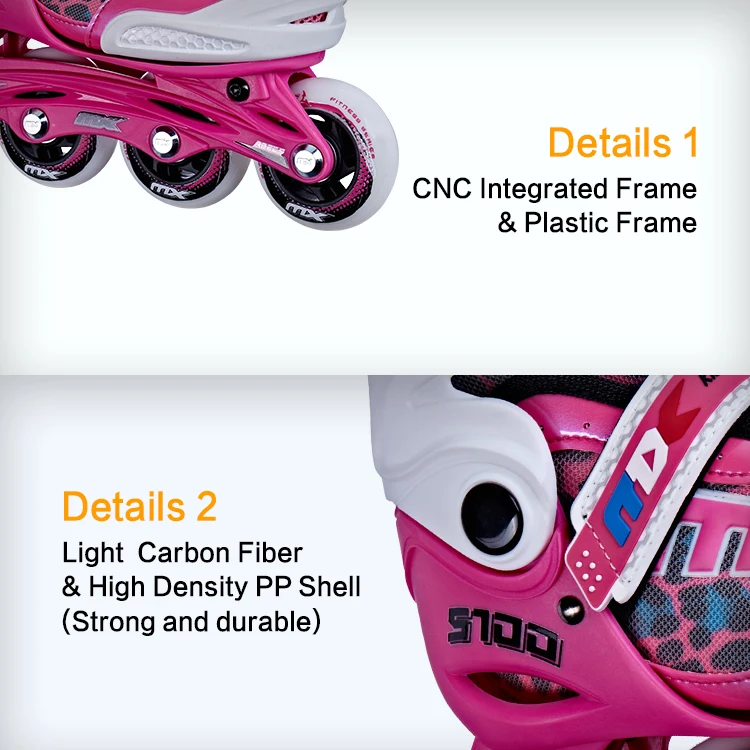 Breathable Roller Adjustable Inline Skate Children Plastic Toys Sale 4 Wheels For Skates