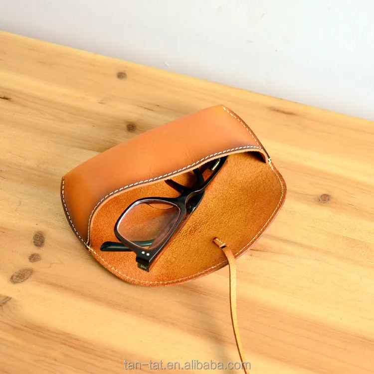 Genuine Leather Sunglasses Case Pouch Holder
