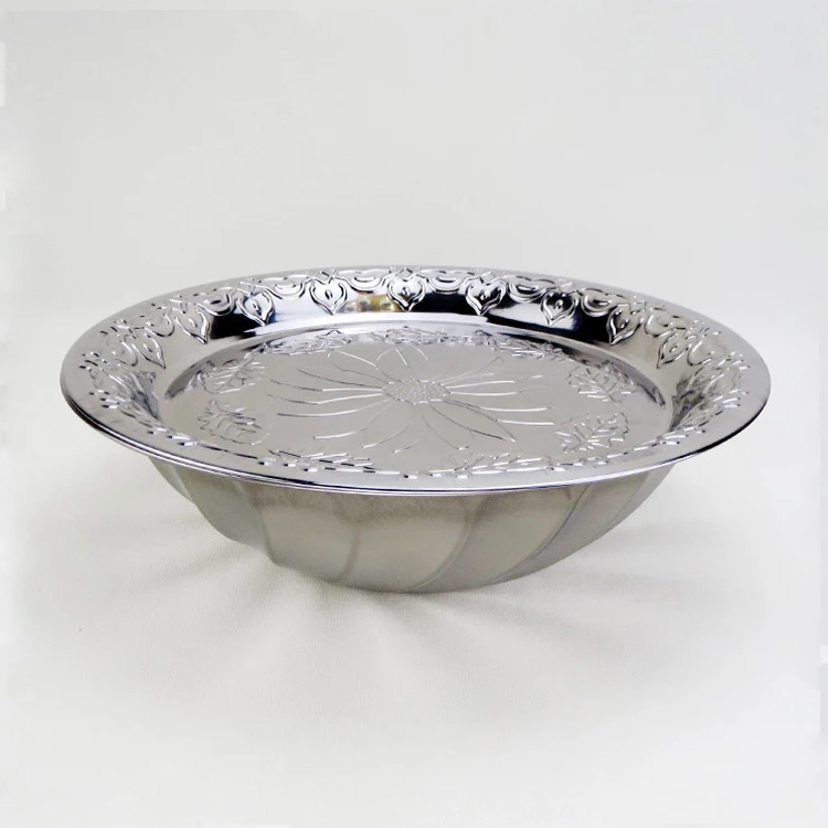 Africa market Stainless steel multiple deep oil basin with lid, big food mixing bowl, new decoration design