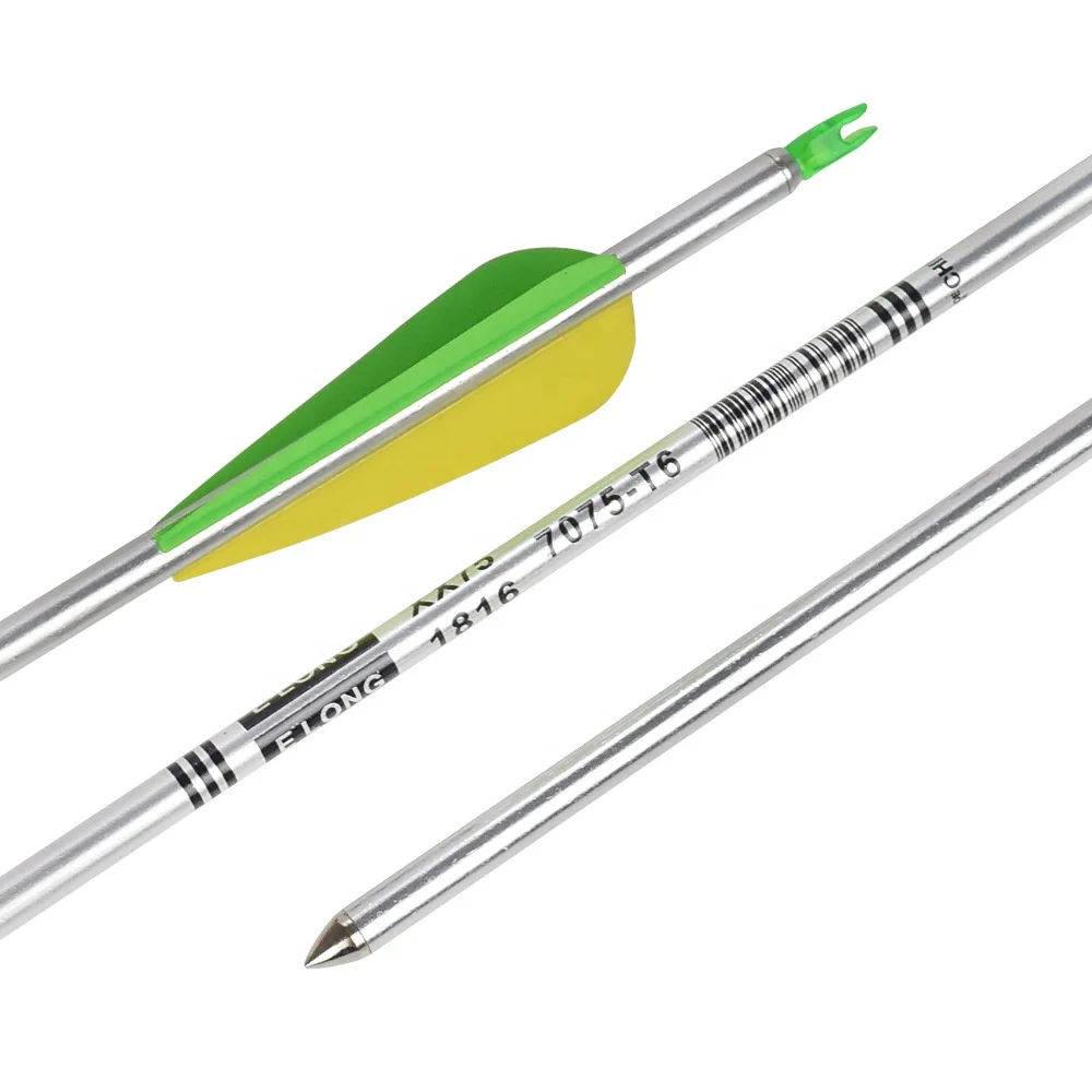 Wholesale Aluminium Arrow Shaft 7075-t6 Aluminium High Quality Archery Arrow For Hunting