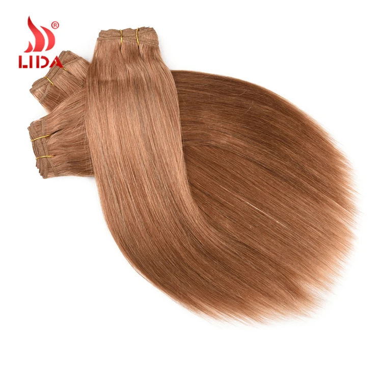 100% natural indian human hair price list 27# blonde straight weaves