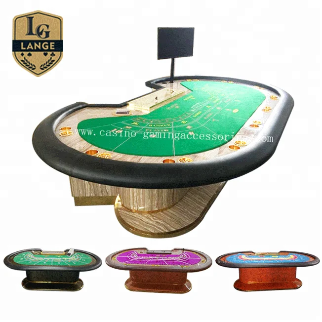 Custom Round Solid Wood Poker Table Texas Table de Poker