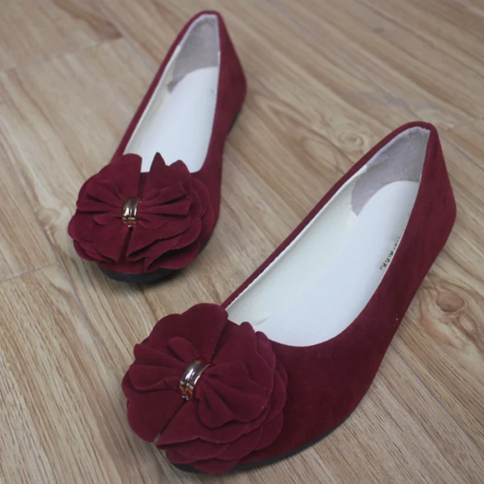 
Large Size Women Shoes Colorful Girls Loafers Korean Ladies Footwear With Flower 