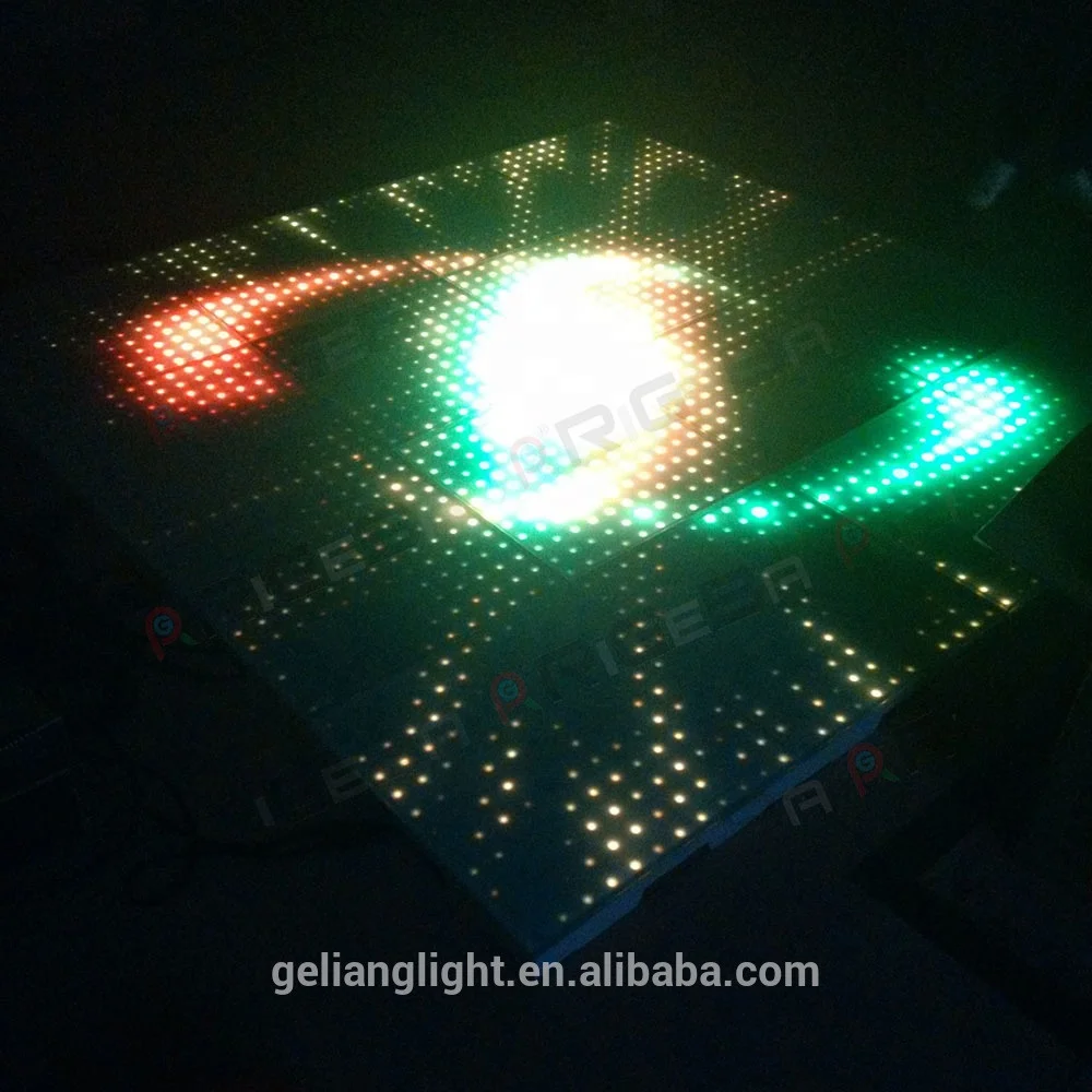 
Hot selling 50*50cm LED Interactive Sensitive Dance Floor 