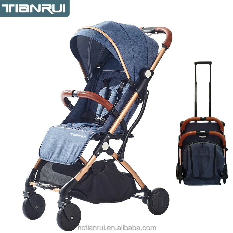 Tianrui 2020 aluminum alloy  frame  luxury foldable baby stroller factory