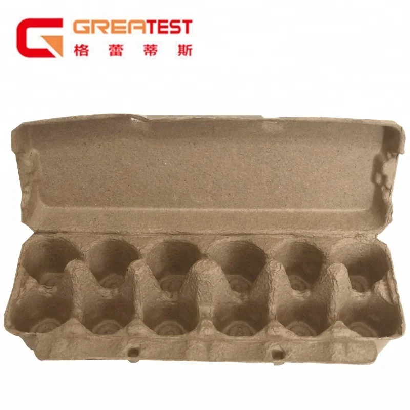 
 Экологичный одноразовый лоток для яиц из целлюлозы, 12 упаковок  