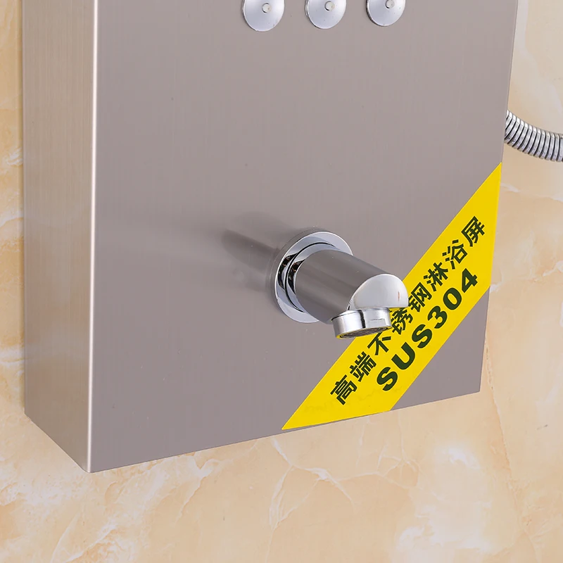 ROVATE 304stainless steel water saving spa shower panel spa shower  panel for bathroom thermostatic waterfall shower