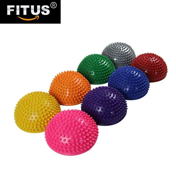 
FITUS PVC Inflatable Half Yoga Massage Ball Fitness Balance Exercise Stepping Stones Point Appliance Half Yoga Ball 