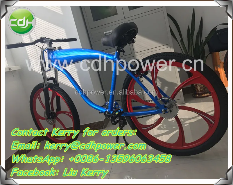 2 stroke 80cc gasoline engine powered motorized bicycle