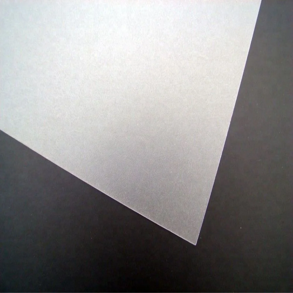 Transparent high transmittance light diffusing polycarbonate film  for LED light