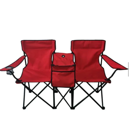 Portable Folding Beach Camping Double Chair ,Table Beach Chair Sun Outdoor Shade With Umbrella