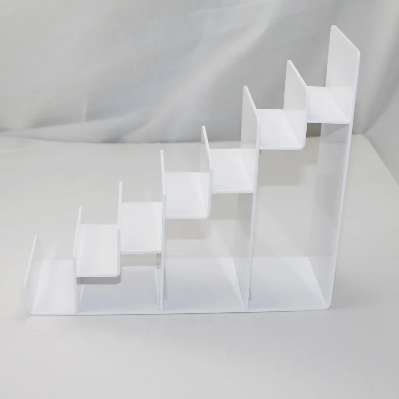 Пользовательский Настольный белый акриловый кошелек косметический стол стенд для выставки продуктов демонстрационная