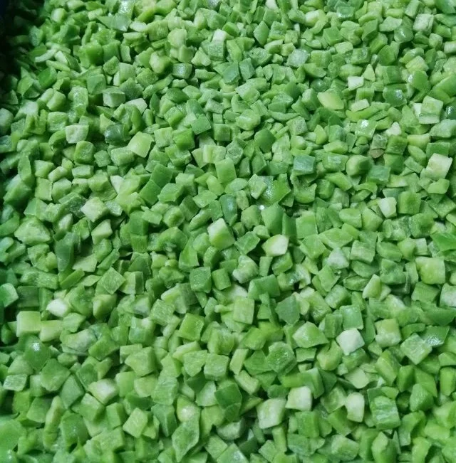 Best Price IQF Hot Frozen green pepper Diced