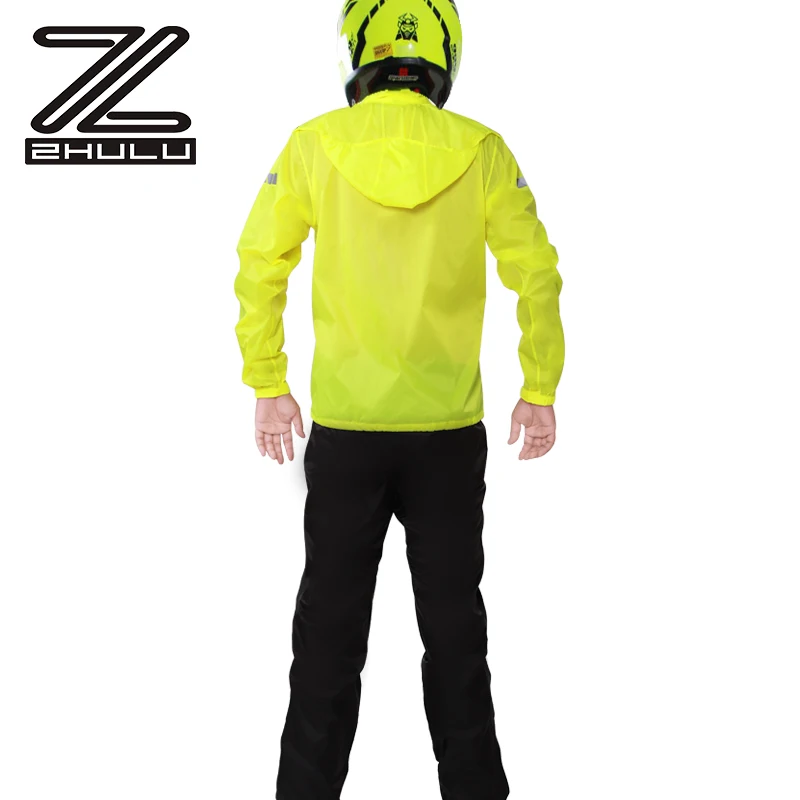Hot Sale Factory directly customized Motorcycle Raincoat reflective riding split suit