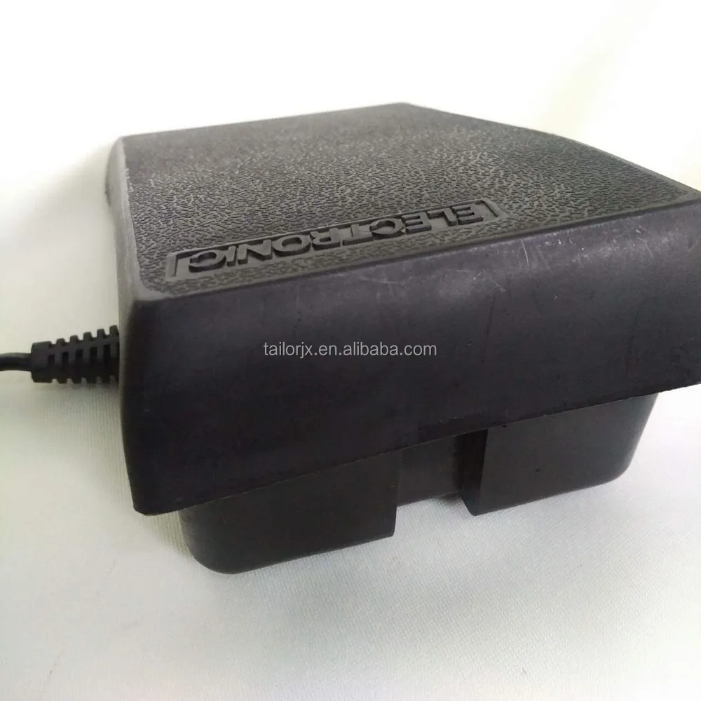 Cheap plastic speed controller foot pedal, controller pedal complete with power lead, an addition to household sewing machine