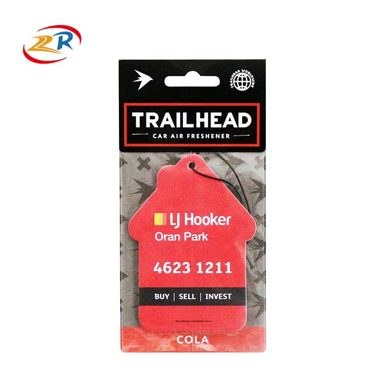 custom logo hanging car air fresheners wholesale