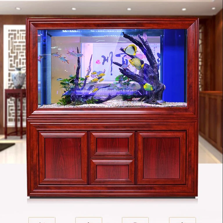 5000L-50000L customized huge glass aquarium for hotel and market