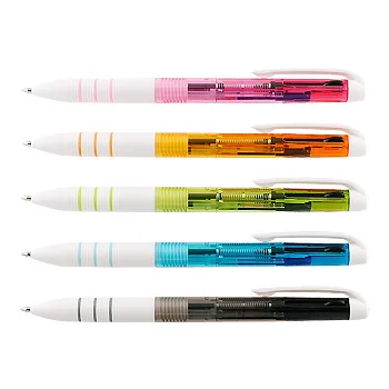 Korea and Japan hot selling plastic pen 3 color ring 3 ink in 1 gel pen for student