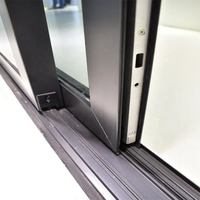 Plexiglass Sliding Doors Powder Coated Aluminum Horizontal Powder Coating Aluminum Alloy Fiberglass Glass Modern Customized