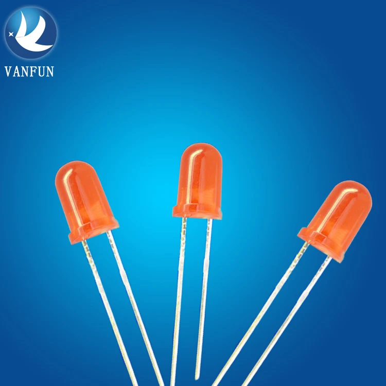 shenzhen led factory through hole 3mm 5mm 6v 9v 12v led diode 2 pins light emitting diode used for indicator light