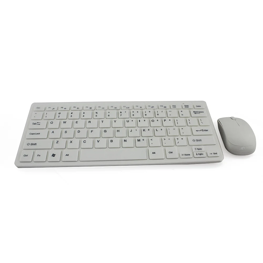White wireless silicon keyboard and mouse for 7 inch tablet slim keyboard wireless