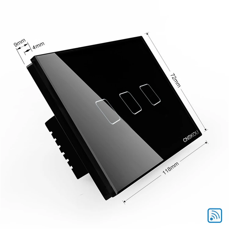 CNSKOU US/AU Standard 3Gang 433mhz Switch rf Remote Control Wireless Light Switch with SCR