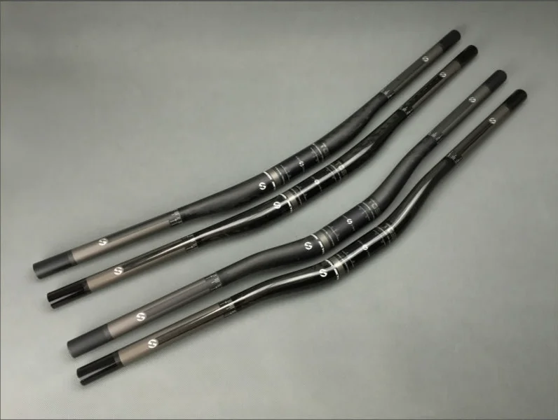 Toseek 3K Full Carbon Fiber Bicycle Handlebar Mountain Bike Handlebar 580-760mm