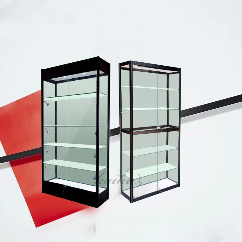 Modern luxury wood glass jewellery display showcase /lockable jewelry counter designs/ perfume display stands