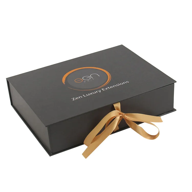 luxury black gift cardboard box soft touch packaging